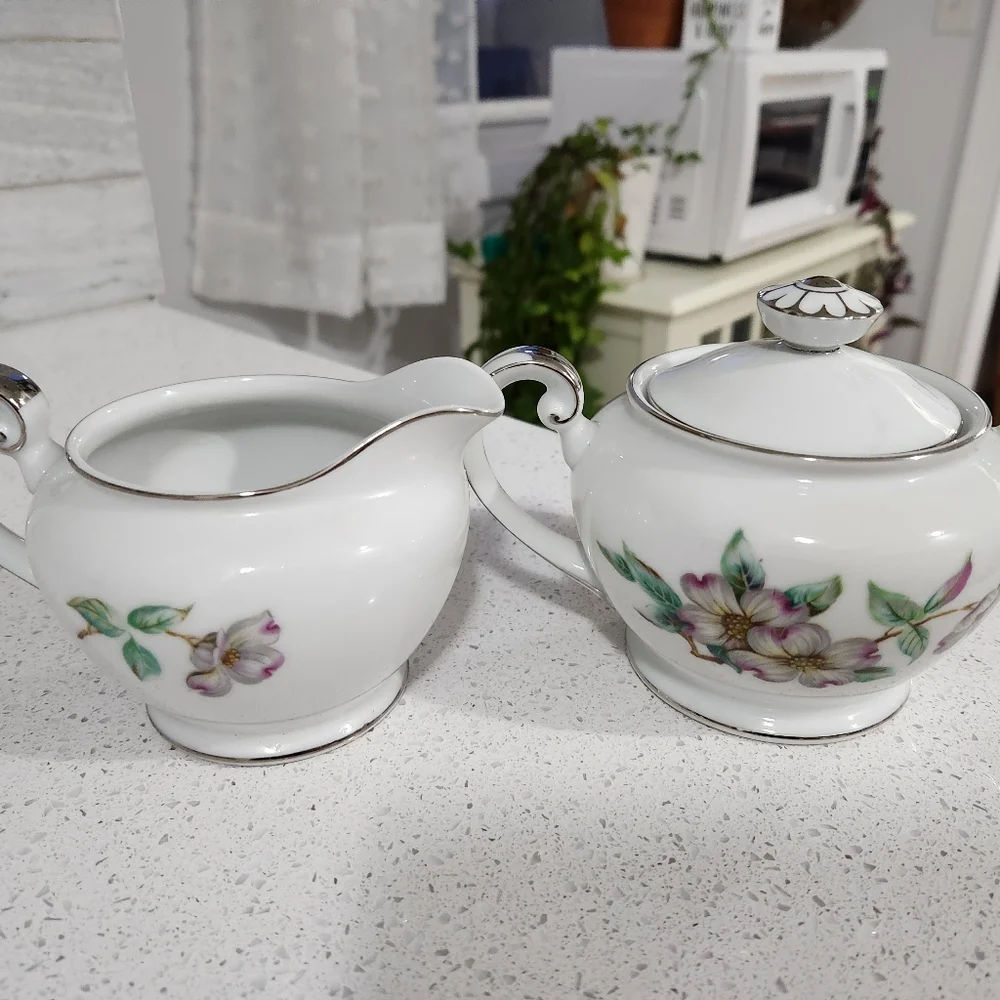 Spring China Taxco Creamer and Sugar Set!